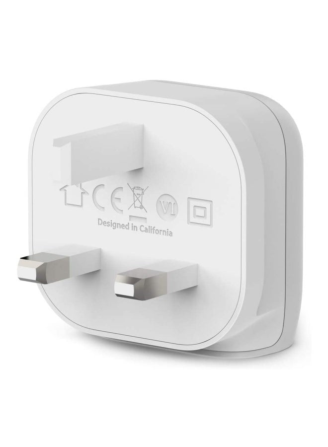 Boost Charge USB-C Wall Charger Plug 20W (Fast Charger for iPhone 14/14 Plus, 14 Pro, 14 Pro Max, 13, 13 Pro, 13 Pro Max, 13 mini, iPad Air 2020, 8th gen.) White