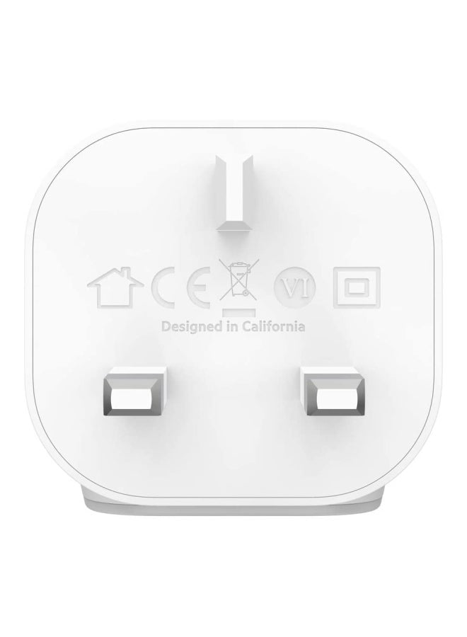 Boost Charge USB-C Wall Charger Plug 20W (Fast Charger for iPhone 14/14 Plus, 14 Pro, 14 Pro Max, 13, 13 Pro, 13 Pro Max, 13 mini, iPad Air 2020, 8th gen.) White