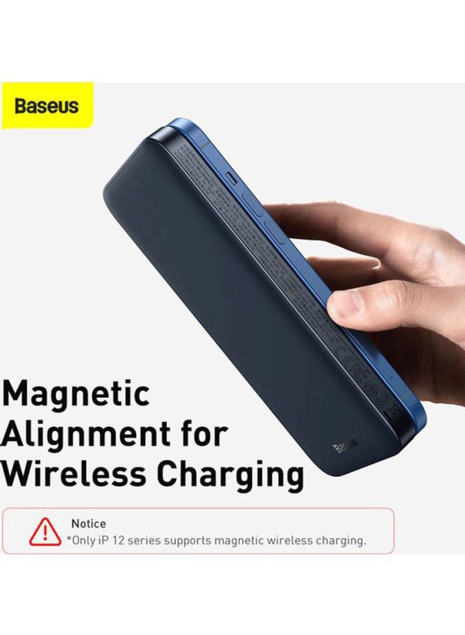 Magnetic Mag-Safe Wireless Power Bank PD 20W Support iPhone 12/13 Series Black