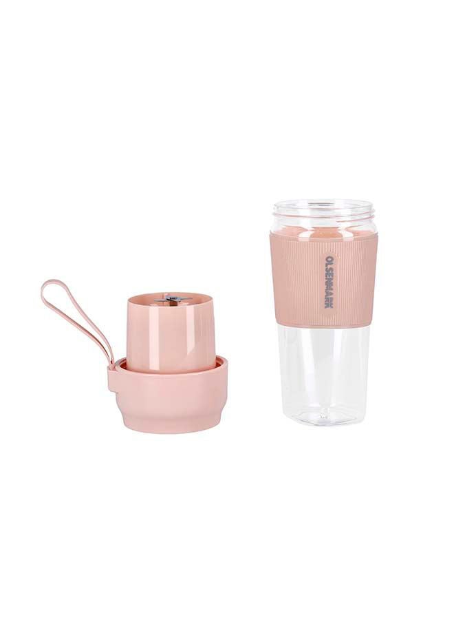 USB Rechargeable Portable Blender 300.0 ml 60.0 W OMSB2439 Pink/Clear