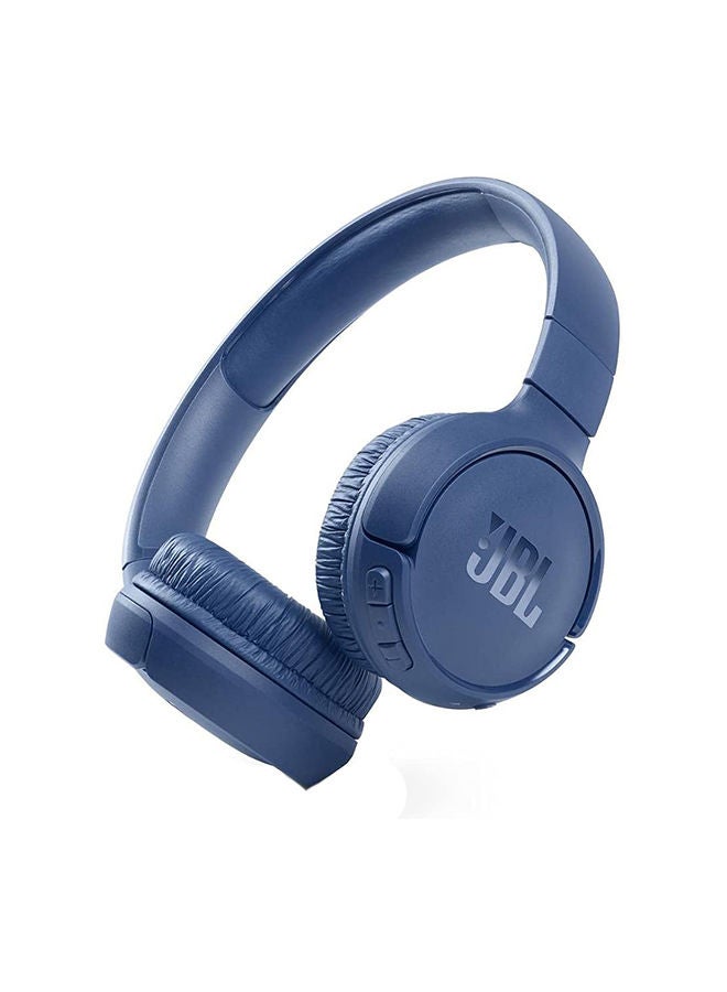 Tune 510Bt Wireless On-Ear Headphones - Pure Bass - 40H Battery - Speed Charge - Fast Usb Type-C - Foldable Blue