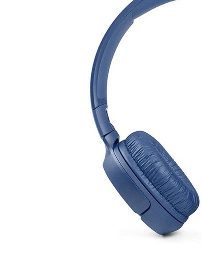 Tune 510Bt Wireless On-Ear Headphones - Pure Bass - 40H Battery - Speed Charge - Fast Usb Type-C - Foldable Blue