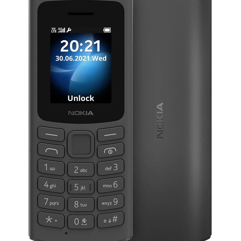 105 4G Dual SIM Black/Charcoal- Middle East Version