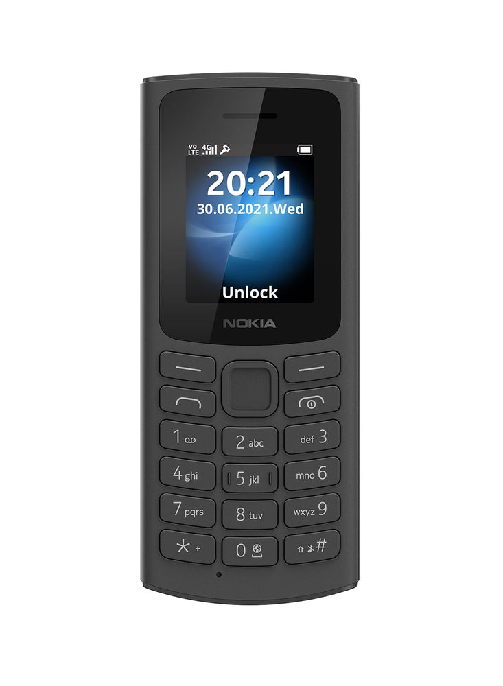 105 4G Dual SIM Black/Charcoal- Middle East Version