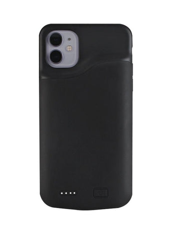 Slim and External Backup Battery Power Bank Case Cover for Apple iPhone 11 Black