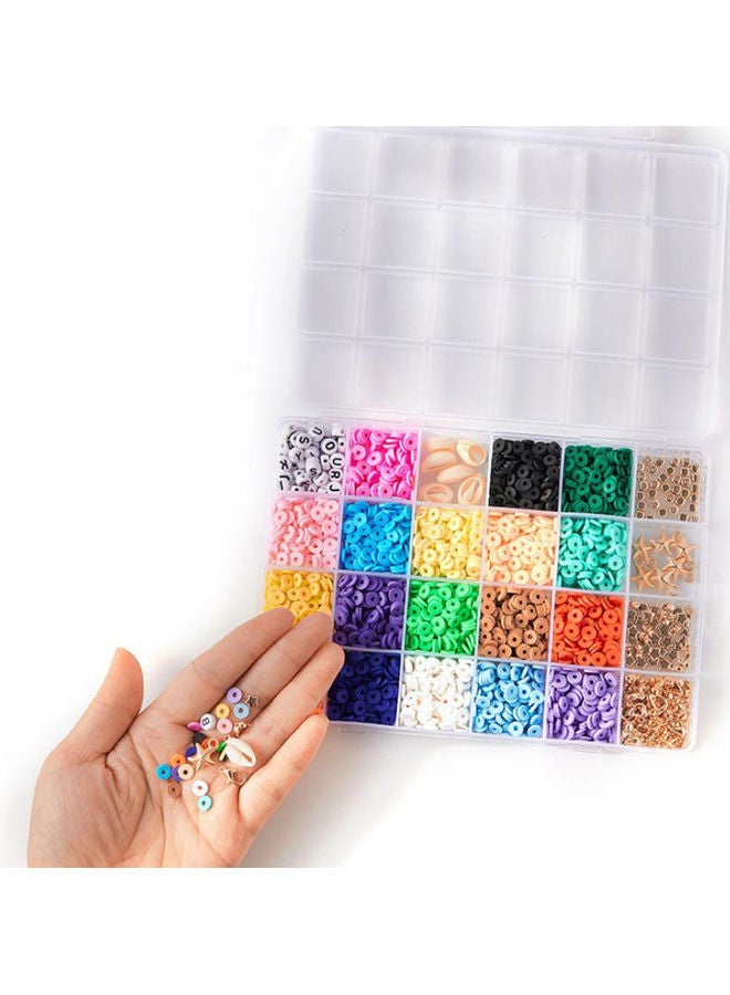 4080-Pieces Set of Colourful Bracelet Bead With Accessories 19.6x13.2x2.3cm