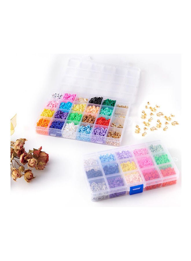 4080-Pieces Set of Colourful Bracelet Bead With Accessories 19.6x13.2x2.3cm