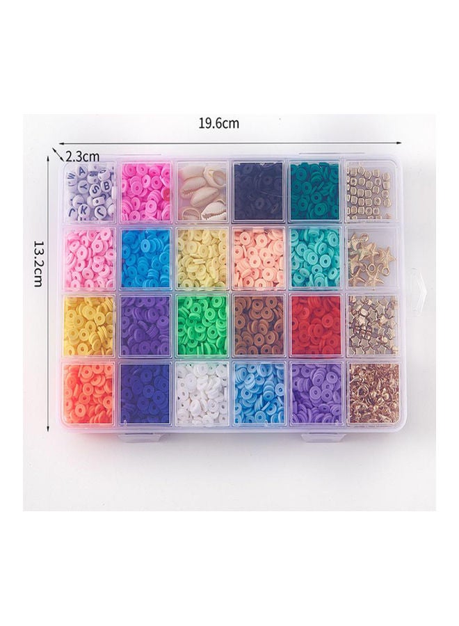 4080-Pieces Set of Colourful Bracelet Bead With Accessories 19.6x13.2x2.3cm