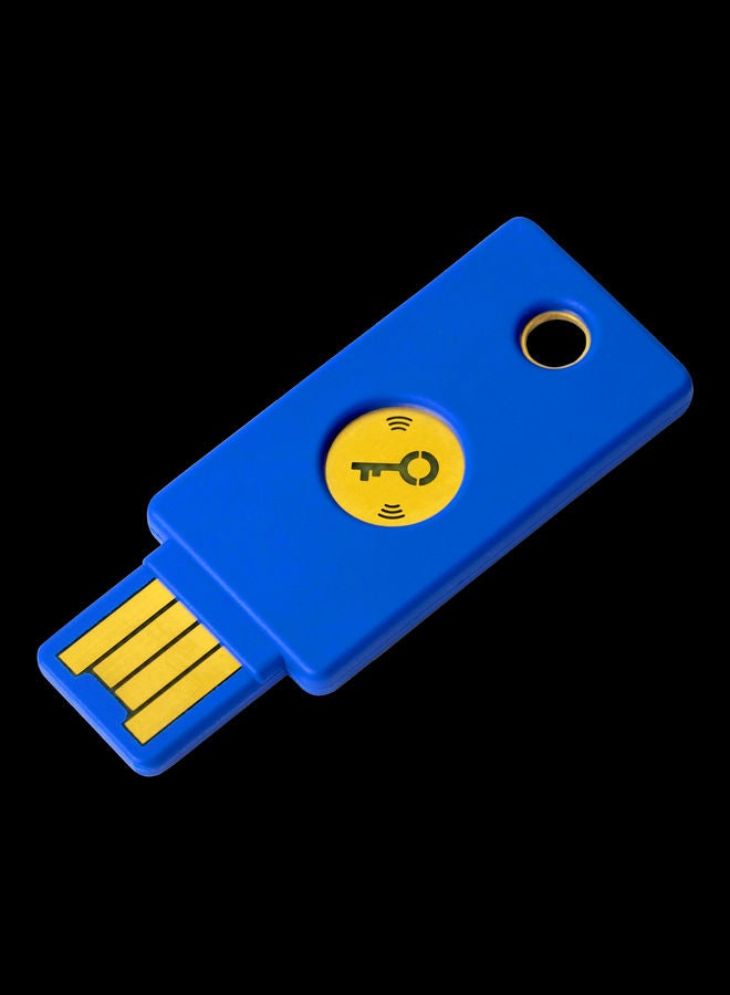 Security Key by Yubico (NFC) - Second Factor Authenticator Blue