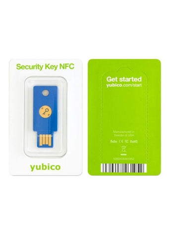 Security Key by Yubico (NFC) - Second Factor Authenticator Blue