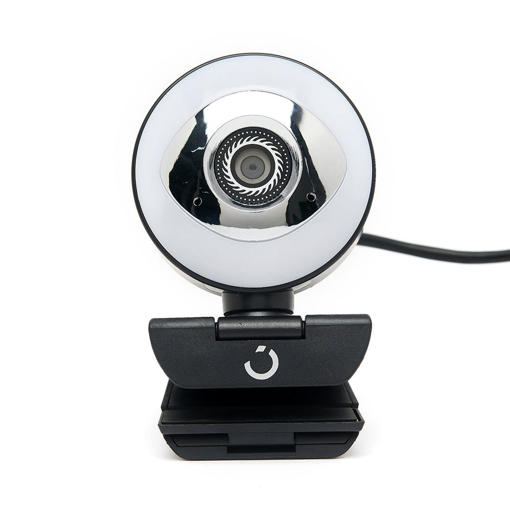 2K 30FPS Webcam With Microphone,Auto Focus,Color Correction and Privacy Cover Black/White