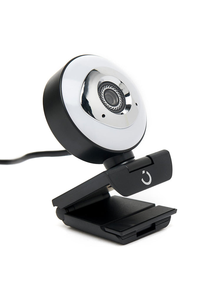 2K 30FPS Webcam With Microphone,Auto Focus,Color Correction and Privacy Cover Black/White