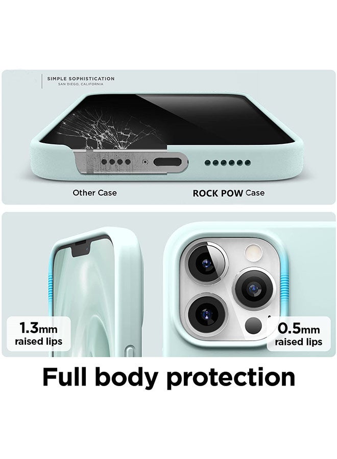 Magnetic Silicone Case For Apple iPhone 13 Pro With MagSafe Accessories Mint