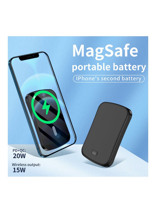 5000.0 mAh Fast Magnetic Wireless Portable Charger For Apple iPhone 13/13 Pro/13 Pro Max Blue