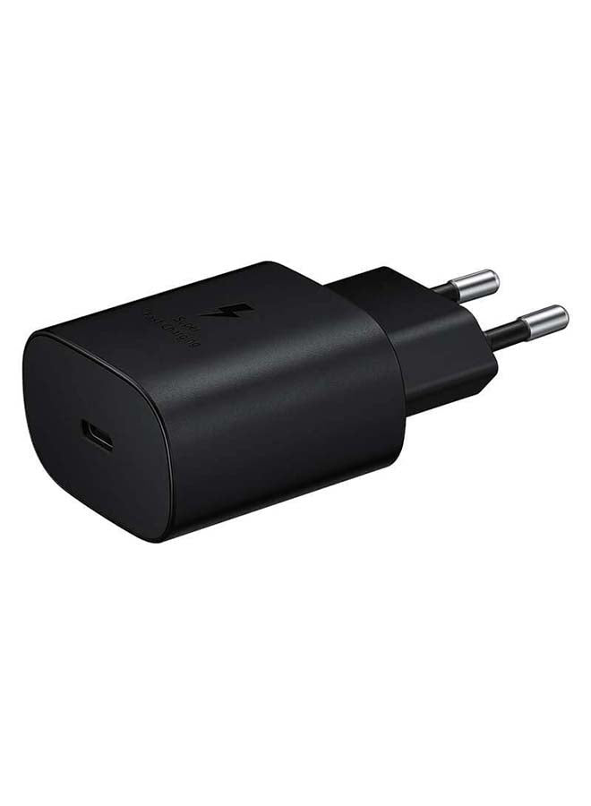 25W Adapter USB-C Super Fast Charging Travel Adapter (EU Plug) Black