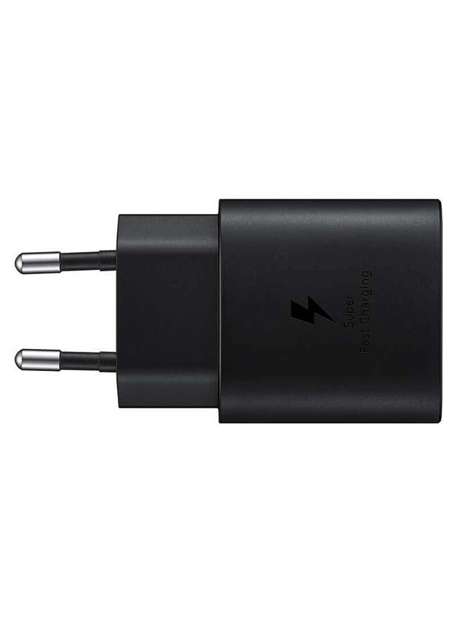 25W Adapter USB-C Super Fast Charging Travel Adapter (EU Plug) Black