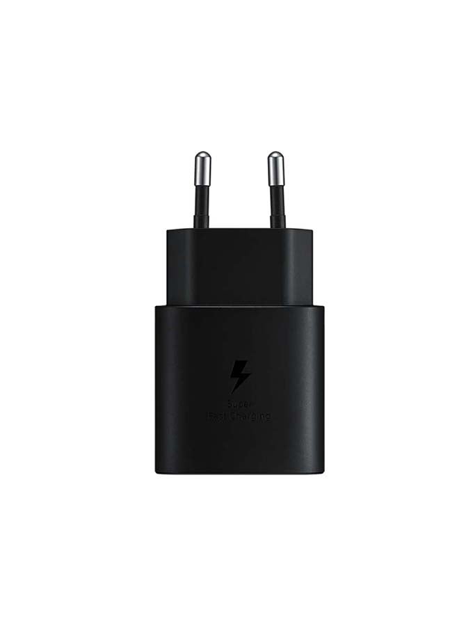 25W Adapter USB-C Super Fast Charging Travel Adapter (EU Plug) Black