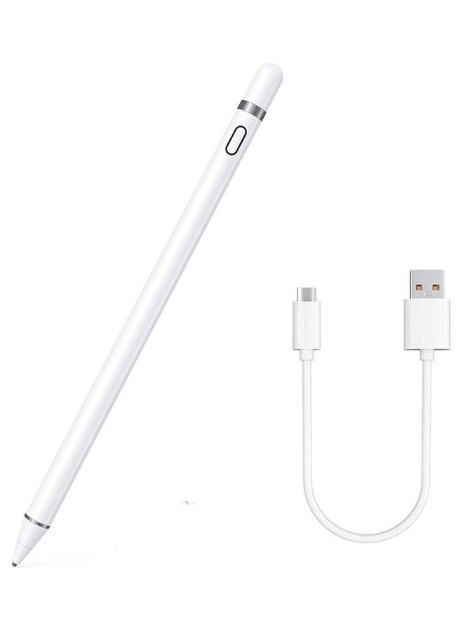 High Tech Smart Stylus Pen For iPad/ Tab/ Mediapad White