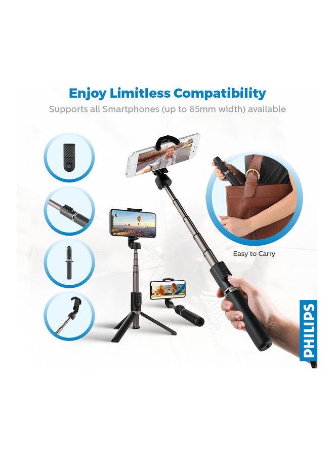 Bluetooth Selfie Stick Black/Silver