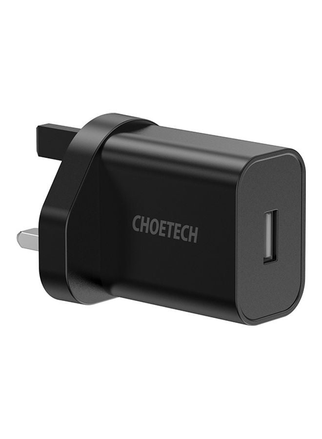 Wall Charger USB A 12W Black