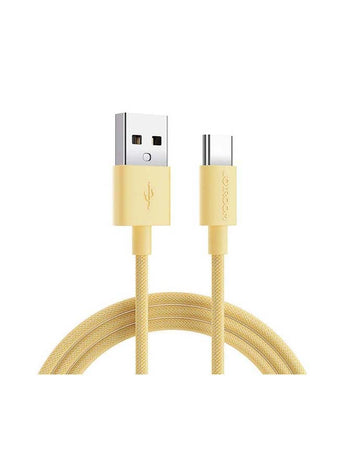 Type-C Colourful Fast Charging Cable For Andriod Mobiles 2 Meter Yellow