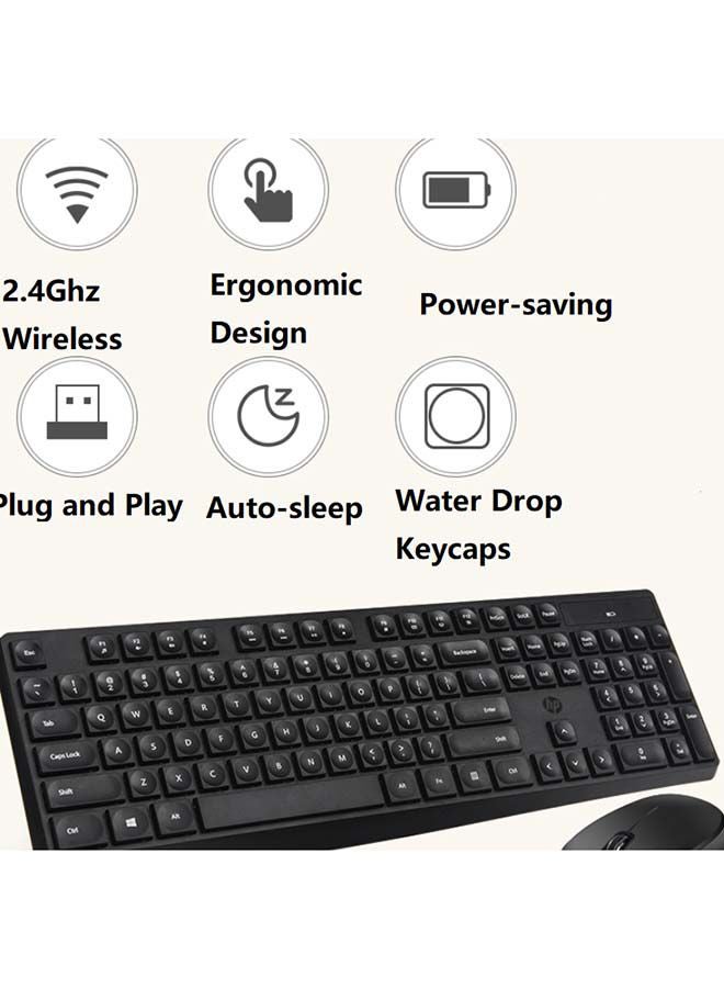 Wireless Keyboard and Mouse Combo CS10 White