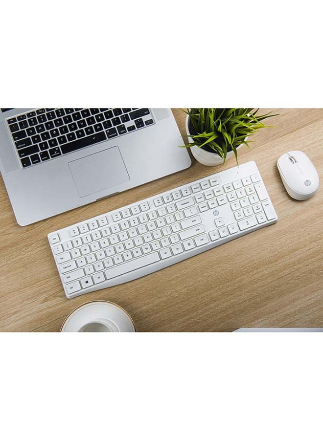 Wireless Keyboard and Mouse Combo CS10 White