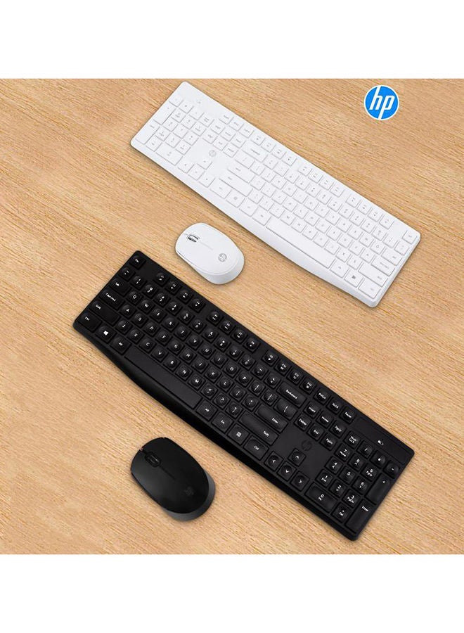 Wireless Keyboard and Mouse Combo CS10 White