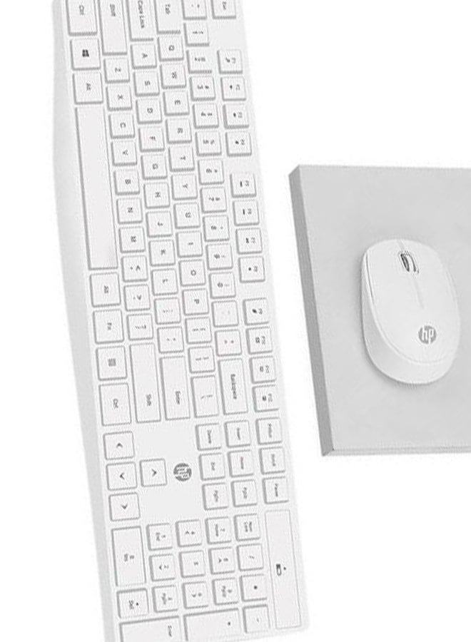 Wireless Keyboard and Mouse Combo CS10 White