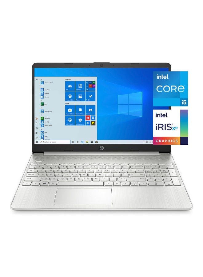 15-dy2095wm Laptop With 15.6-Inch FHD Display, 11th Gen Core i5-1135G7 Processor/16GB RAM/512GB SSD/Intel Iris Xe Graphics/Windows 11 English/Arabic Silver