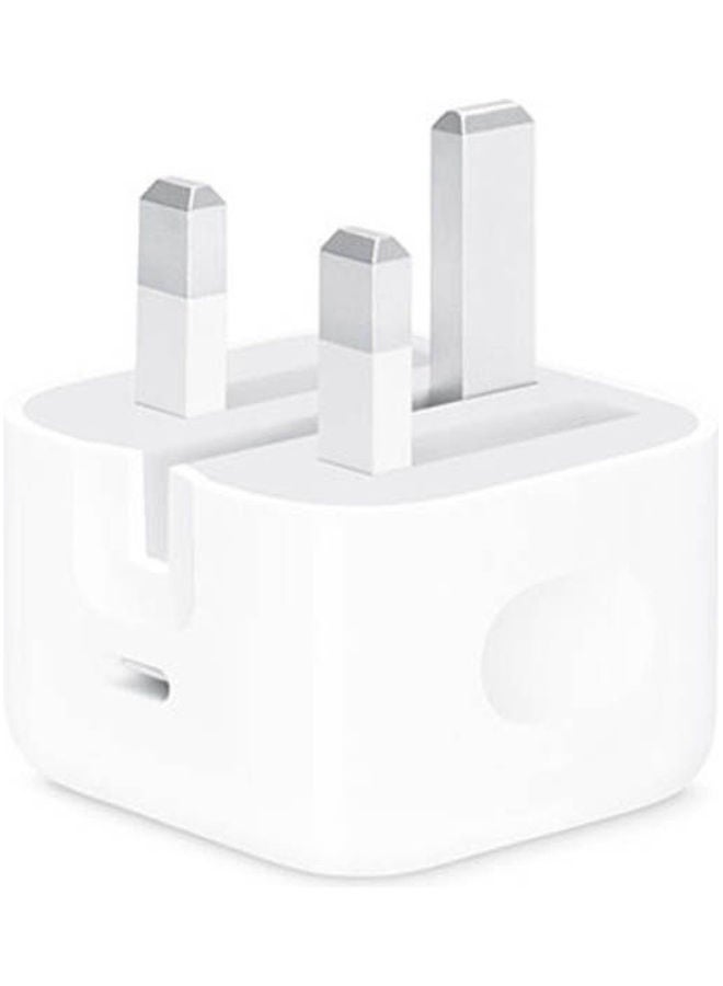 20W Adapter White With Usb-C Cable White