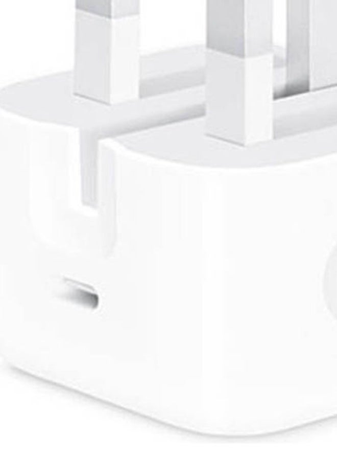 20W Adapter White With Usb-C Cable White