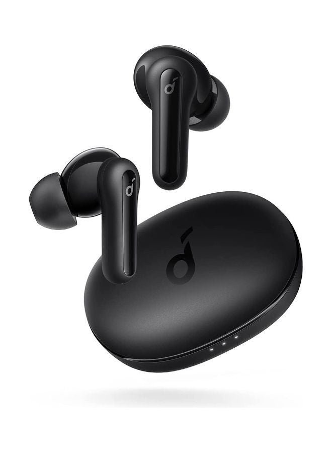 Life P2 Mini Wireless Earbuds Bluetooth, 10mm Drivers with Big Bass, Custom EQ, Bluetooth 5.2, 32H Playtime, USB-C for Fast Charging Black