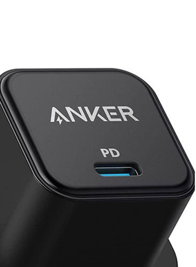 USB C Charger, Anker 20W Fast Charger with Foldable Plug, PowerPort III 20W Cube Charger for iPhone 12/12 mini/12 Pro/12 Pro Max/11, Galaxy, Pixel 4/3, iPad Pro and More (Cable Not Included) Black