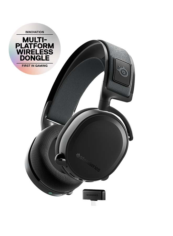 SteelSeries Arctis 7+ Wireless Gaming Headset – Lossless 2.4 GHz – 30 Hour Battery Life – USB-C – 7.1 Surround – For PC, PS5, PS4, Mac, Android and Switch