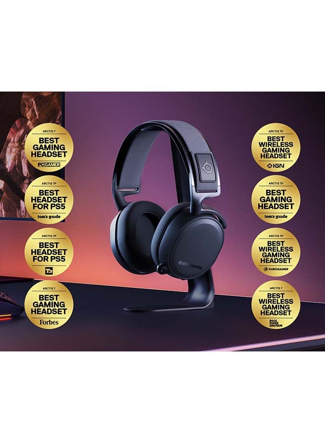 SteelSeries Arctis 7+ Wireless Gaming Headset – Lossless 2.4 GHz – 30 Hour Battery Life – USB-C – 7.1 Surround – For PC, PS5, PS4, Mac, Android and Switch