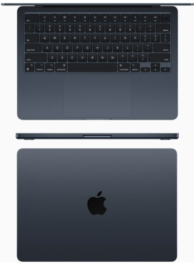 MacBook Air MLY33 13-Inch Display : Apple M2 chip with 8-core CPU and 8-core GPU, 256GB/ English Keyboard Midnight