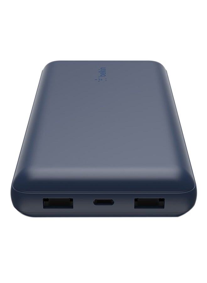 USB C Portable Charger 20000 mAh, 20K Power Bank with USB Type C Input Output Port and 2 USB A Ports with Included USB C to A Cable for iPhone, Galaxy, and More Blue