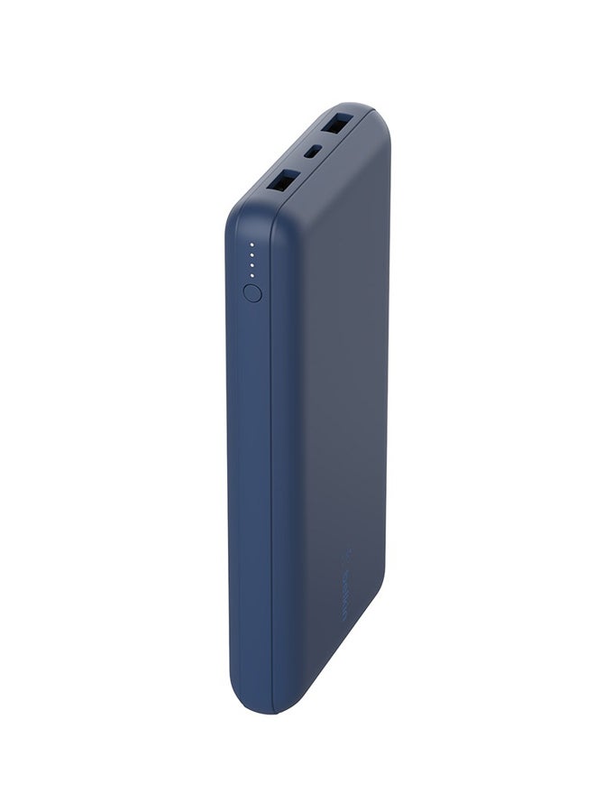 USB C Portable Charger 20000 mAh, 20K Power Bank with USB Type C Input Output Port and 2 USB A Ports with Included USB C to A Cable for iPhone, Galaxy, and More Blue