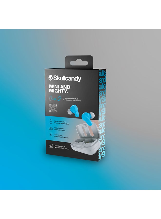 Dime 2 True Wireless Earbuds with Tile Finding Technology 12 Hours Total Battery IPX4 Sweat and Water Resistant Secure Noise Isolating Fit Light Grey/Blue