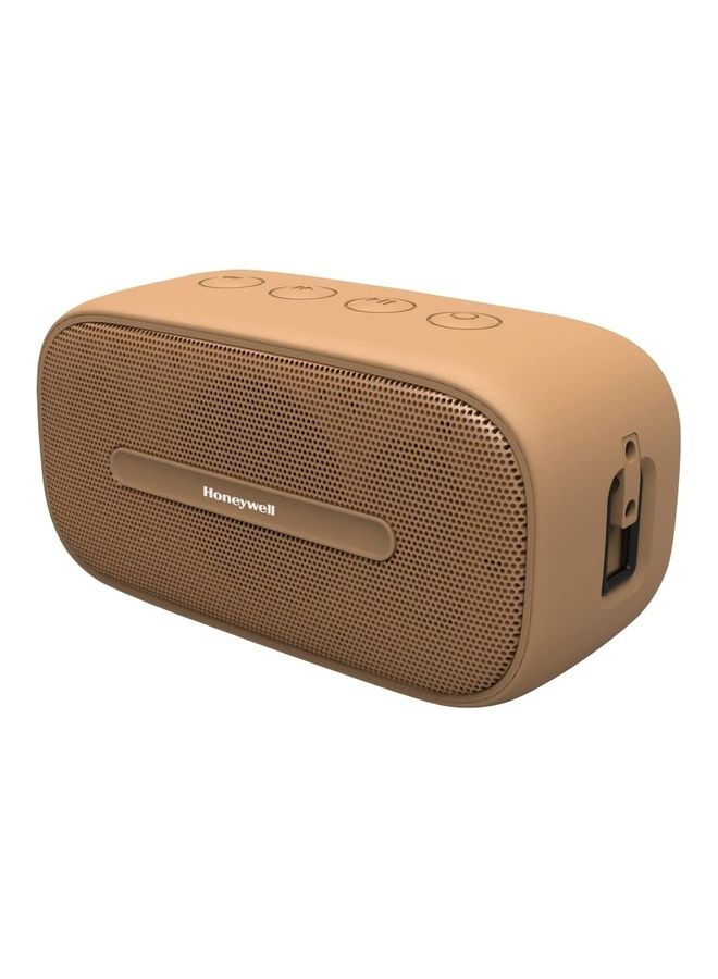 Suono P100 Portable Speaker Premium Stereo Sound with Wireless Bluetooth 5.0 Connectivity TWS Feature And Up to 12 Hours Playtime Beige