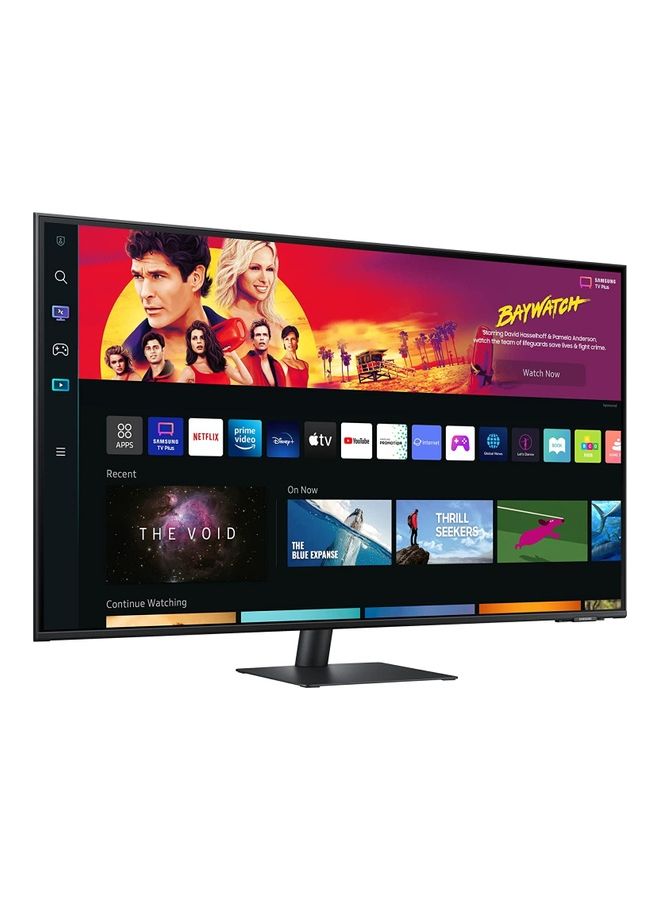 43 inch 4k UHD Smart Monitors USB-C | Wireless Connectivity Wifi, Bluetooth, with in-built Speaker | Smart TV experience, Workspace & IoT Hub with Voice Remote | LS43BM700UMXUE Black