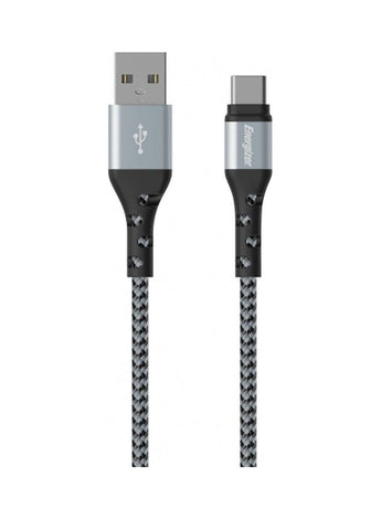 Ultimate Metal Braided Type-C Cable, 2m, Silver