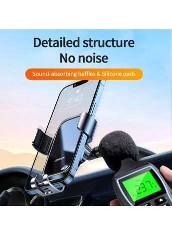 JR-ZS310 Super Stable Air Vent Gravity Car Phone Holder Grey