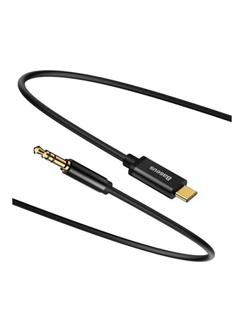 Audio Aux Jack Cable 3.93ft USB Type C To 3.5mm Headphone Stereo Cord Car Compatible With iPad Pro 2018 Google Pixel 2 3 XL Samsung Galaxy S21 S20 Ultra Note 20 10 Plus Black