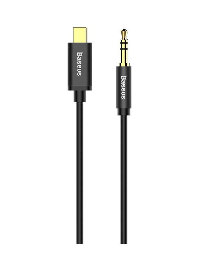 Audio Aux Jack Cable 3.93ft USB Type C To 3.5mm Headphone Stereo Cord Car Compatible With iPad Pro 2018 Google Pixel 2 3 XL Samsung Galaxy S21 S20 Ultra Note 20 10 Plus Black