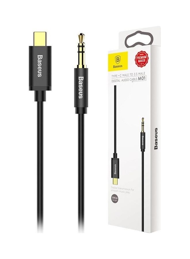 Audio Aux Jack Cable 3.93ft USB Type C To 3.5mm Headphone Stereo Cord Car Compatible With iPad Pro 2018 Google Pixel 2 3 XL Samsung Galaxy S21 S20 Ultra Note 20 10 Plus Black