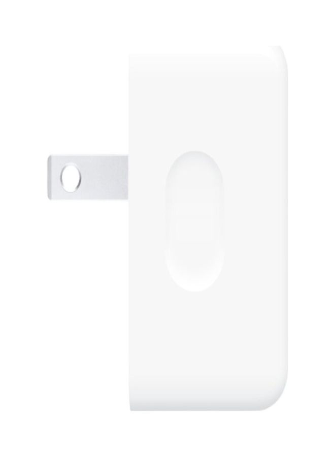 35W Dual USB-C Power Adapter For iPhone 14/13 Series White