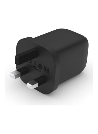 Boostcharge 65W Dual USB-C PD Wall Charger With PPS UK 3 Pin Plug Black