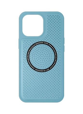 iPhone 13 Pro Leather Case MagSafe HDD Back Cover Sky Blue